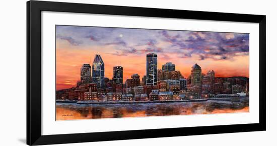 Montreal view-Hélène Léveillée-Framed Art Print