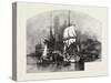 Montreal, Wood Barges, Canada, Nineteenth Century-null-Stretched Canvas