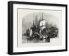 Montreal, Wood Barges, Canada, Nineteenth Century-null-Framed Giclee Print