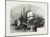 Montreal, Wood Barges, Canada, Nineteenth Century-null-Mounted Giclee Print