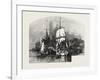 Montreal, Wood Barges, Canada, Nineteenth Century-null-Framed Giclee Print