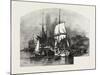 Montreal, Wood Barges, Canada, Nineteenth Century-null-Mounted Giclee Print