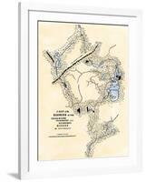 Montresor's Map of Inland Maine, Used for Arnold's March to Quebec, 1775-null-Framed Giclee Print