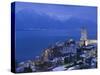 Montreux and Lake Geneva, Switzerland-Walter Bibikow-Stretched Canvas