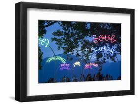 Montreux During the Jazz Festival, Lake Geneva, Vaud, Switzerland-Jon Arnold-Framed Photographic Print