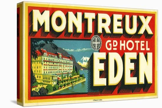 Montreux Grand Hotel, Eden-null-Stretched Canvas