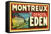 Montreux Grand Hotel, Eden-null-Framed Stretched Canvas