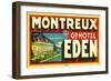 Montreux Grand Hotel, Eden-null-Framed Giclee Print