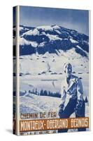 Montreux Oberland Bernois Poster-null-Stretched Canvas