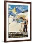 Montreux Ski Poster-null-Framed Art Print