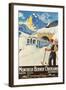 Montreux Ski Poster-null-Framed Art Print