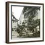 Montreux (Switzerland), House and Fountain, Circa 1865-Leon, Levy et Fils-Framed Photographic Print