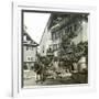 Montreux (Switzerland), House and Fountain, Circa 1865-Leon, Levy et Fils-Framed Photographic Print
