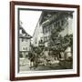 Montreux (Switzerland), House and Fountain, Circa 1865-Leon, Levy et Fils-Framed Photographic Print