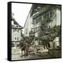 Montreux (Switzerland), House and Fountain, Circa 1865-Leon, Levy et Fils-Framed Stretched Canvas