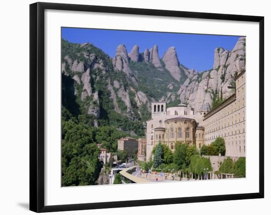 Montserrat Monastery Founded in 1025, Catalunya (Catalonia) (Cataluna), Spain, Europe-Gavin Hellier-Framed Photographic Print