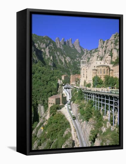 Montserrat Monastery Founded in 1025, Catalunya (Catalonia) (Cataluna), Spain, Europe-Gavin Hellier-Framed Stretched Canvas