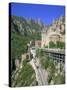 Montserrat Monastery Founded in 1025, Catalunya (Catalonia) (Cataluna), Spain, Europe-Gavin Hellier-Stretched Canvas