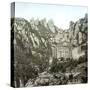 Montserrat (Spain), View of a Monastery, East Side-Leon, Levy et Fils-Stretched Canvas