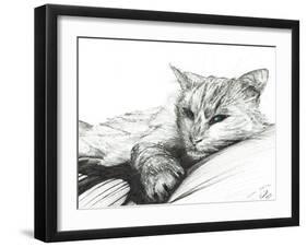 Monty, Napping, 2016-Vincent Alexander Booth-Framed Giclee Print