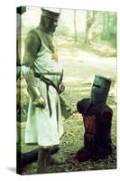 Monty Python and the Holy Grail, from Left: Graham Chapman as King Arthur, John Cleese, 1975-null-Stretched Canvas