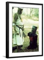 Monty Python and the Holy Grail, from Left: Graham Chapman as King Arthur, John Cleese, 1975-null-Framed Photo