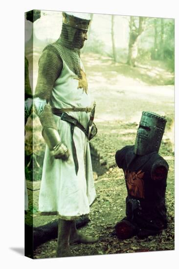 Monty Python and the Holy Grail, from Left: Graham Chapman as King Arthur, John Cleese, 1975-null-Stretched Canvas