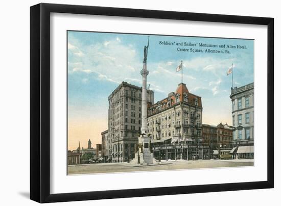 Monument, Allentown, Pennsylvania-null-Framed Art Print