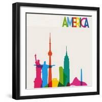 Monument America-cienpies-Framed Art Print