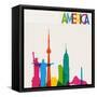 Monument America-cienpies-Framed Stretched Canvas