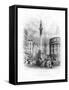 Monument and Church of St Magnus the Martyr, London, 19th Century-J Woods-Framed Stretched Canvas