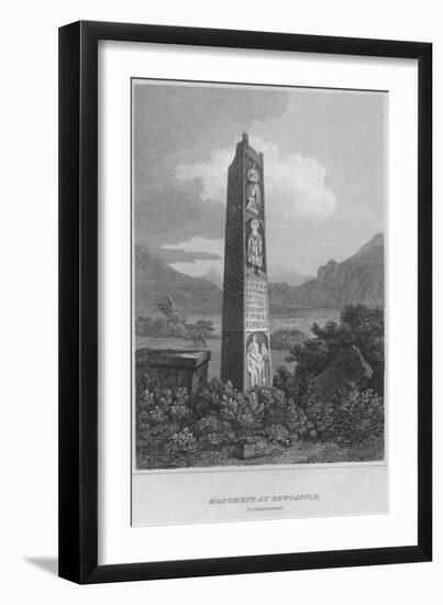 'Monument at Bewcastle. Northumberland', 1814-John Greig-Framed Giclee Print
