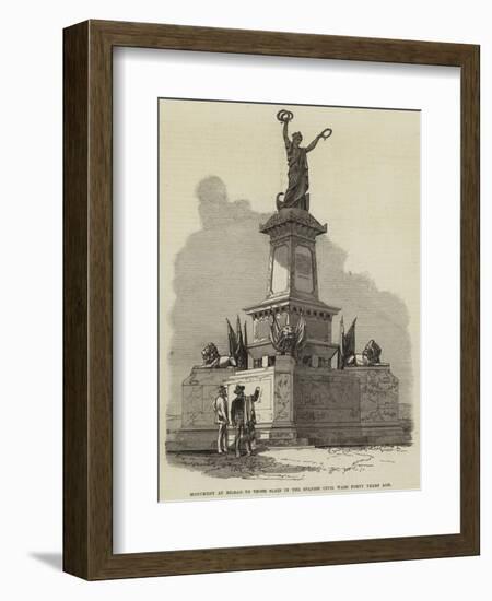 Monument at Bilbao to Those Slain in the Spanish Civil Wars Forty Years Ago-null-Framed Giclee Print