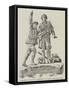 Monument at Chamonix to Commemorate the Ascent of Mont Blanc in 1787-null-Framed Stretched Canvas