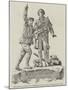 Monument at Chamonix to Commemorate the Ascent of Mont Blanc in 1787-null-Mounted Giclee Print