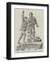 Monument at Chamonix to Commemorate the Ascent of Mont Blanc in 1787-null-Framed Giclee Print
