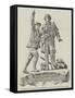 Monument at Chamonix to Commemorate the Ascent of Mont Blanc in 1787-null-Framed Stretched Canvas