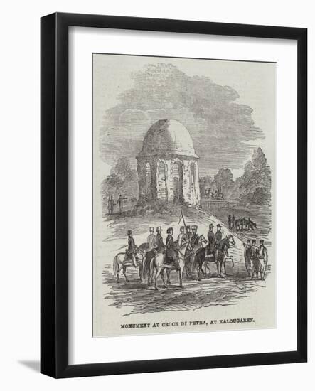 Monument at Croce Di Petra, at Kalougaren-null-Framed Giclee Print