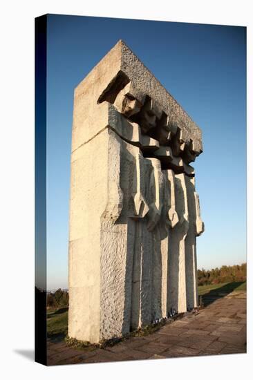 Monument at the Former Plaszow Concentration Camp-debstheleo-Stretched Canvas