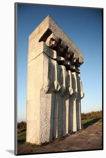 Monument at the Former Plaszow Concentration Camp-debstheleo-Mounted Photographic Print