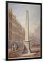 Monument at the Junction of Farringdon Street and Fleet Street, City of London, 1833-James Elmes-Framed Giclee Print