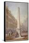 Monument at the Junction of Farringdon Street and Fleet Street, City of London, 1833-James Elmes-Framed Stretched Canvas