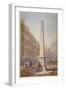 Monument at the Junction of Farringdon Street and Fleet Street, City of London, 1833-James Elmes-Framed Giclee Print