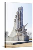 Monument at the West Sea Barrage, Nampo, North Korea (Democratic People's Republic of Korea), Asia-Gavin Hellier-Stretched Canvas