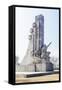 Monument at the West Sea Barrage, Nampo, North Korea (Democratic People's Republic of Korea), Asia-Gavin Hellier-Framed Stretched Canvas