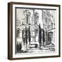 Monument Built in 1790 in Saint-Paul's Cemetery in Paris-null-Framed Giclee Print