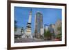 Monument Circle, Indianapolis, Indiana.-rudi1976-Framed Photographic Print