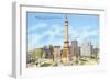 Monument Circle, Indianapolis, Indiana-null-Framed Art Print