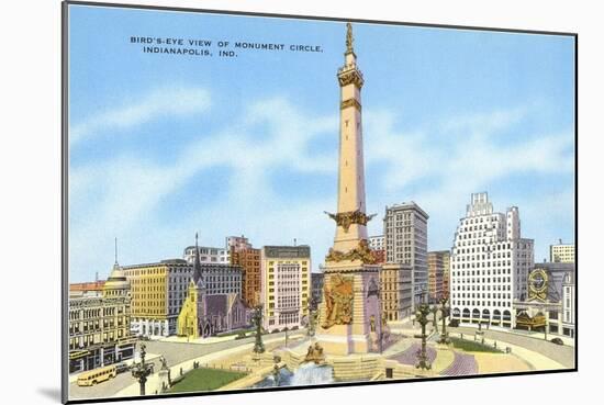 Monument Circle, Indianapolis, Indiana-null-Mounted Art Print