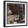 "Monument Circle," October 28, 1961-John Falter-Framed Giclee Print